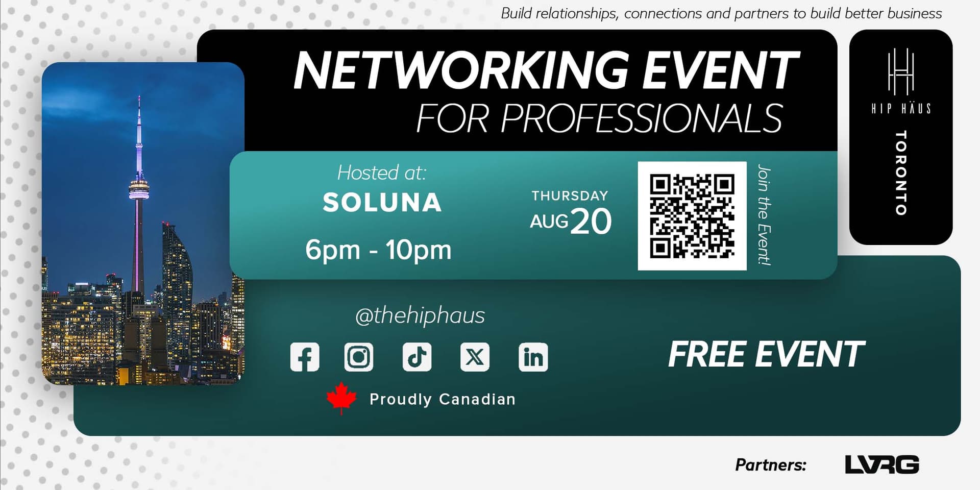 Toronto Networking Event Aug 20th, 2026