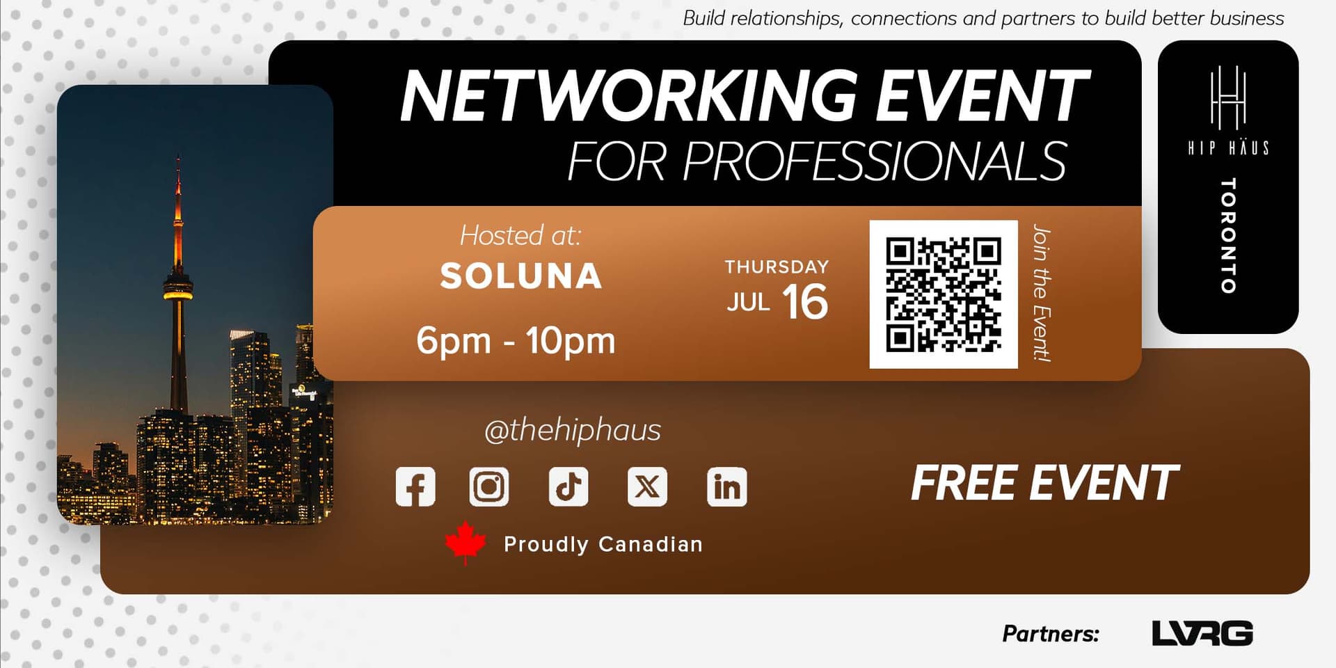 Toronto Networking Event July 16th, 2026